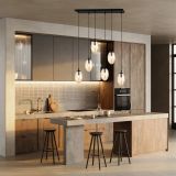 mini: Lampa wisząca ASTRAL nowoczesna czarna E14 10W LED (4)