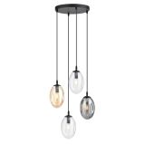 mini: Lampa wisząca ASTRAL nowoczesna czarna E14 10W LED (1)