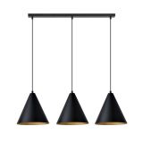 mini: Lampa wisząca REBEL nowoczesna czarna / złota E27 15W LED (2)