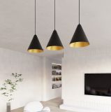mini: Lampa wisząca REBEL nowoczesna czarna / złota E27 15W LED (5)