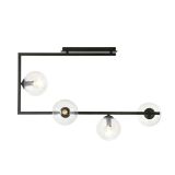 mini: Lampa sufitowa SOMA nowoczesna czarna E14 10W LED (1)