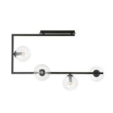 mini: Lampa sufitowa SOMA nowoczesna czarna E14 10W LED (2)
