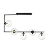 mini: Lampa sufitowa SOMA nowoczesna czarna E14 10W LED (1)