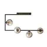 mini: Lampa sufitowa SOMA nowoczesna czarna E14 10W LED (1)