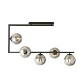 mini: Lampa sufitowa SOMA nowoczesna czarna E14 10W LED (1)