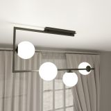 mini: Lampa sufitowa SOMA nowoczesna czarna / złota E14 10W LED (2)