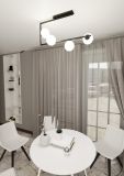 mini: Lampa sufitowa SOMA nowoczesna czarna / złota E14 10W LED (3)