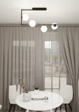 mini: Lampa sufitowa SOMA nowoczesna czarna / złota E14 10W LED (4)