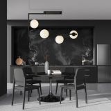 mini: Lampa sufitowa SOMA nowoczesna czarna / złota E14 10W LED (5)