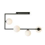mini: Lampa sufitowa SOMA nowoczesna czarna / złota E14 10W LED (6)