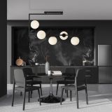 mini: Lampa sufitowa SOMA nowoczesna czarna / złota E14 10W LED (4)