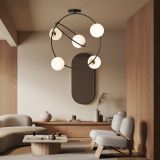 mini: Żyrandol STARDOM nowoczesny czarny, złoty E14 10W LED (4)