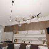 mini: Lampa wisząca RITZ nowoczesna czarna / złota E14 10W LED (4)