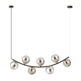 mini: Lampa wisząca RITZ nowoczesna czarna / złota E14 10W LED (2)