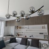 mini: Lampa wisząca RITZ nowoczesna czarna / złota E14 10W LED (5)