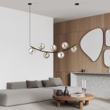 mini: Lampa wisząca RITZ nowoczesna czarna / złota E14 10W LED (7)