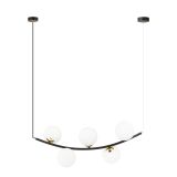 mini: Lampa wisząca RITZ nowoczesna czarna / złota E14 10W LED (1)