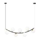 mini: Lampa wisząca RITZ nowoczesna czarna / złota E14 10W LED (1)