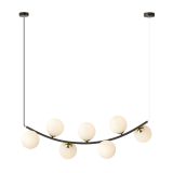 mini: Lampa wisząca RITZ nowoczesna czarna / złota E14 10W LED (2)