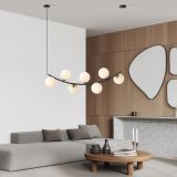 mini: Lampa wisząca RITZ nowoczesna czarna / złota E14 10W LED (4)