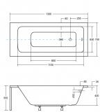 Wanna Do Zabudowy Talia 130x70 Besco