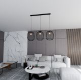 mini: Lampa wisząca ONYX nowoczesna czarna E27 15W LED (3)