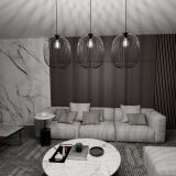 mini: Lampa wisząca ONYX nowoczesna czarna E27 15W LED (6)