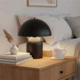 mini: Lampka biurkowa KAVA nowoczesna czarna E27 15W LED (4)