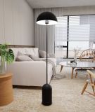 mini: Lampa podłogowa KAVA nowoczesna czarna E27 15W LED (5)