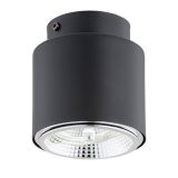 mini: Lampa sufitowa NANO nowoczesna czarna GU10 AR 111 10W LED (2)