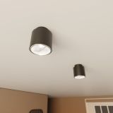 mini: Lampa sufitowa NANO nowoczesna czarna GU10 AR 111 10W LED (3)