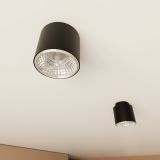 mini: Lampa sufitowa NANO nowoczesna czarna GU10 AR 111 10W LED (5)