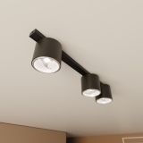 mini: Lampa sufitowa NANO nowoczesna czarna GU10 AR 111 10W LED (3)