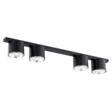 mini: Lampa sufitowa NANO nowoczesna czarna GU10 AR 111 10W LED (1)