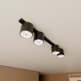 mini: Lampa sufitowa NANO nowoczesna czarna GU10 AR 111 10W LED (3)