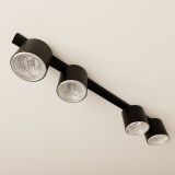 mini: Lampa sufitowa NANO nowoczesna czarna GU10 AR 111 10W LED (4)