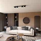 mini: Lampa sufitowa NANO nowoczesna czarna GU10 AR 111 10W LED (5)