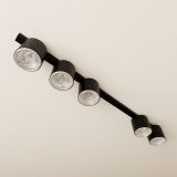 mini: Lampa sufitowa NANO nowoczesna czarna GU10 AR 111 10W LED (5)