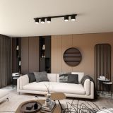 mini: Lampa sufitowa NANO nowoczesna czarna GU10 AR 111 10W LED (6)