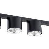 mini: Lampa sufitowa NANO nowoczesna czarna GU10 AR 111 10W LED (8)