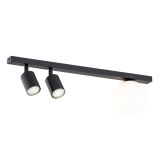 Lampa sufitowa BASTER nowoczesna czarna GU10, E14 10W LED