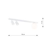 Lampa sufitowa BASTER nowoczesna czarna GU10, E14 10W LED