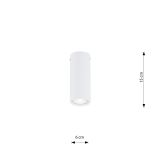 Lampa sufitowa TECNO nowoczesna biała GU10 10W LED