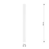 Lampa sufitowa TECNO nowoczesna biała GU10 10W LED