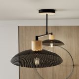 mini: Żyrandol KOBE japandi czarny E27 15W LED (6)