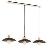 mini: Żyrandol KOBE japandi czarny E27 15W LED (1)