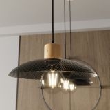 mini: Żyrandol KOBE japandi czarny E27 15W LED (6)