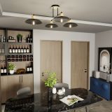 mini: Żyrandol KOBE japandi czarny E27 15W LED (3)