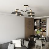 mini: Żyrandol KOBE japandi czarny E27 15W LED (6)