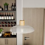 mini: Żyrandol KOBE japandi biały E27 15W LED (5)